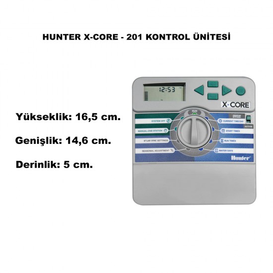 HUNTER X-CORE 201 ELEKTRİKLİ KONTROL ÜNİTESİ (2 İSTASYON)