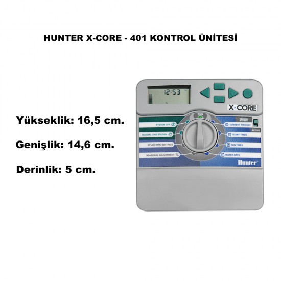 HUNTER X-CORE 401 ELEKTRİKLİ KONTROL ÜNİTESİ (4 İSTASYON)