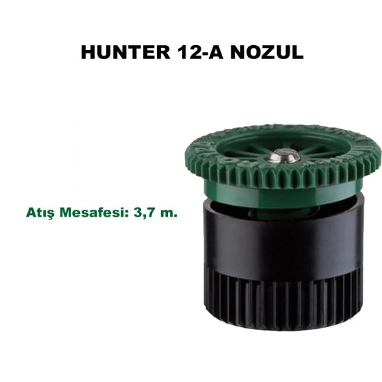 HUNTER AYARLANABİLİR AÇILI 12A NOZUL (YEŞİL 3.7 mt.)