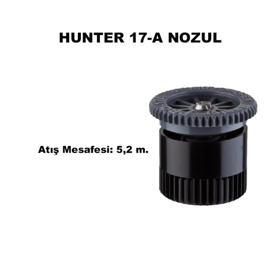 HUNTER AYARLANABİLİR AÇILI 17A NOZUL (SİYAH 5.2 mt.)