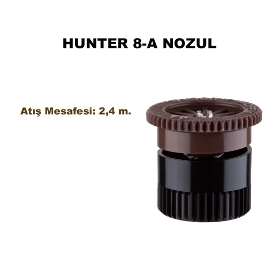 HUNTER AYARLANABİLİR AÇILI 8A NOZUL (KAHVERENGİ 2.4 mt.)