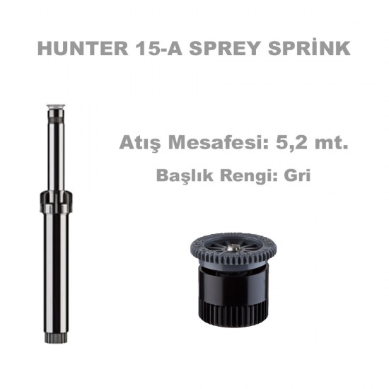 HUNTER PSU-04-17A SPREY SPRİNK (GRİ 5.2 mt.)