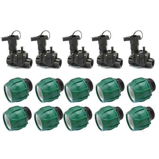 RAINBIRD 100 DV SELENOİD VANA 24 VOLT 5 ADET VE 32X1" KAPLİN ERKEK ADAPTÖR 10 ADET