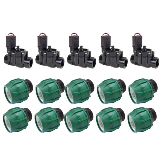 RAINBIRD 100 DV SELENOİD VANA 9 VOLT 5 ADET VE 32X1" KAPLİN ERKEK ADAPTÖR 10 ADET