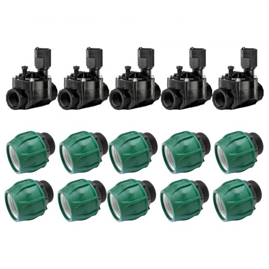 RAINBIRD 100 HV SELENOİD VANA 24 VOLT 5 ADET VE 32X1" KAPLİN ERKEK ADAPTÖR 10 ADET